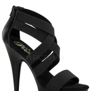 6 INCH HEEL, 1 3/4 INCH PF CROSS CLOSE BACK SANDAL